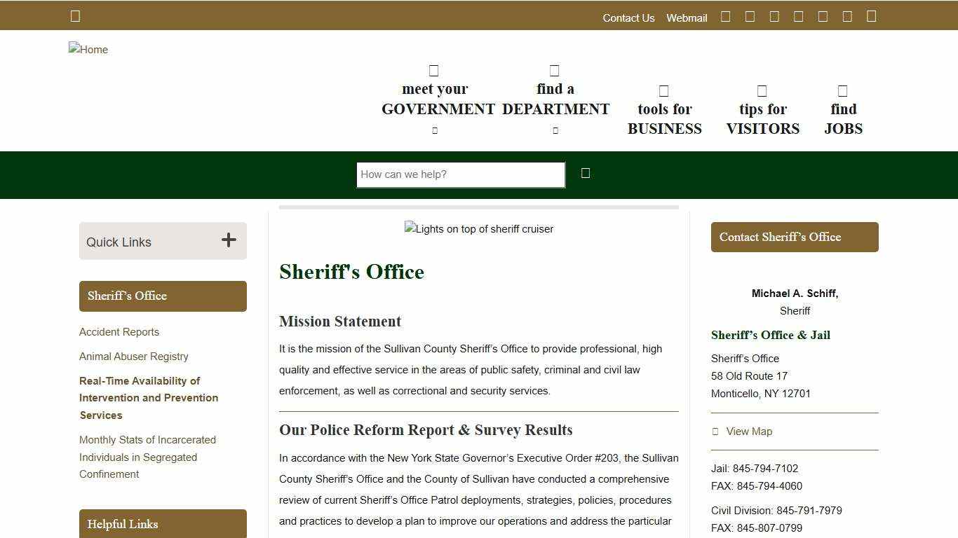 Sheriff's Office Sullivan County NY